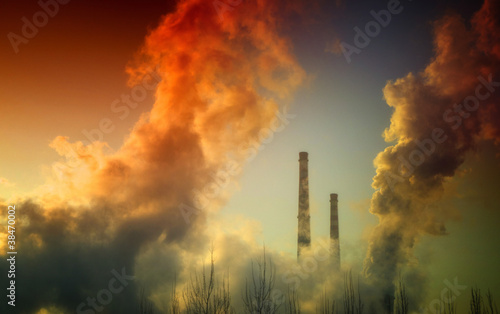 Pollution / Luftverschmutzung - Power Plant photo