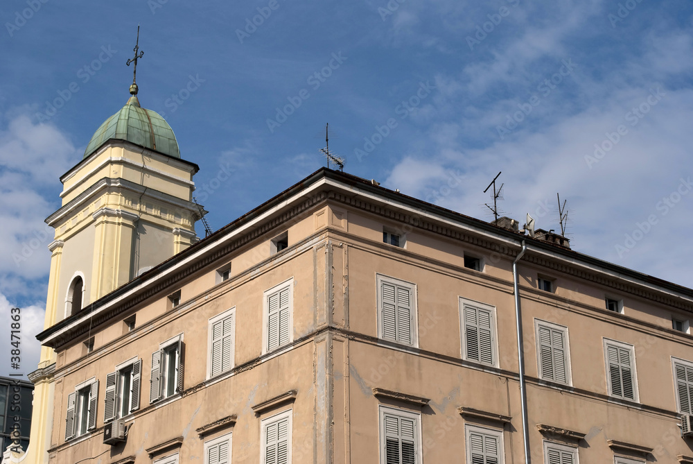 Fototapeta premium building and tower in rijeka