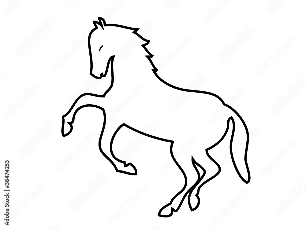 Horse silhouette logo