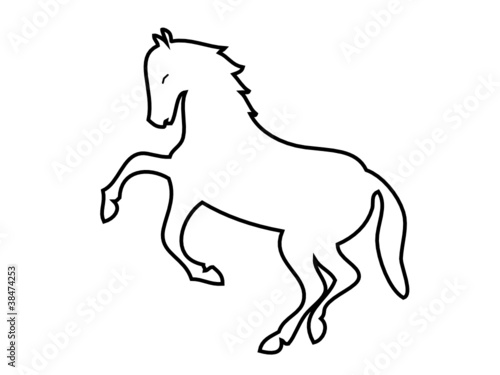 Horse silhouette logo