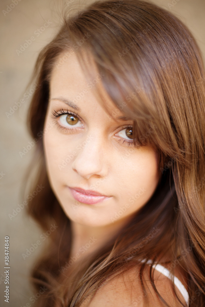 Portrait of beautiful female Portrait of beautiful female