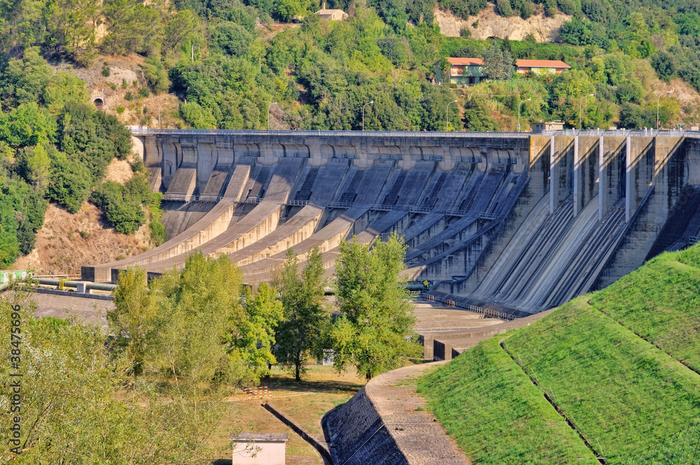 Staumauer - reservoir dam 03