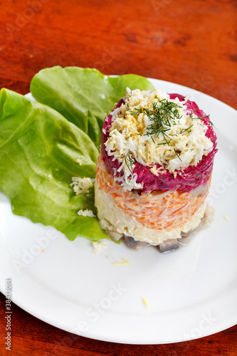 Russian herring salad