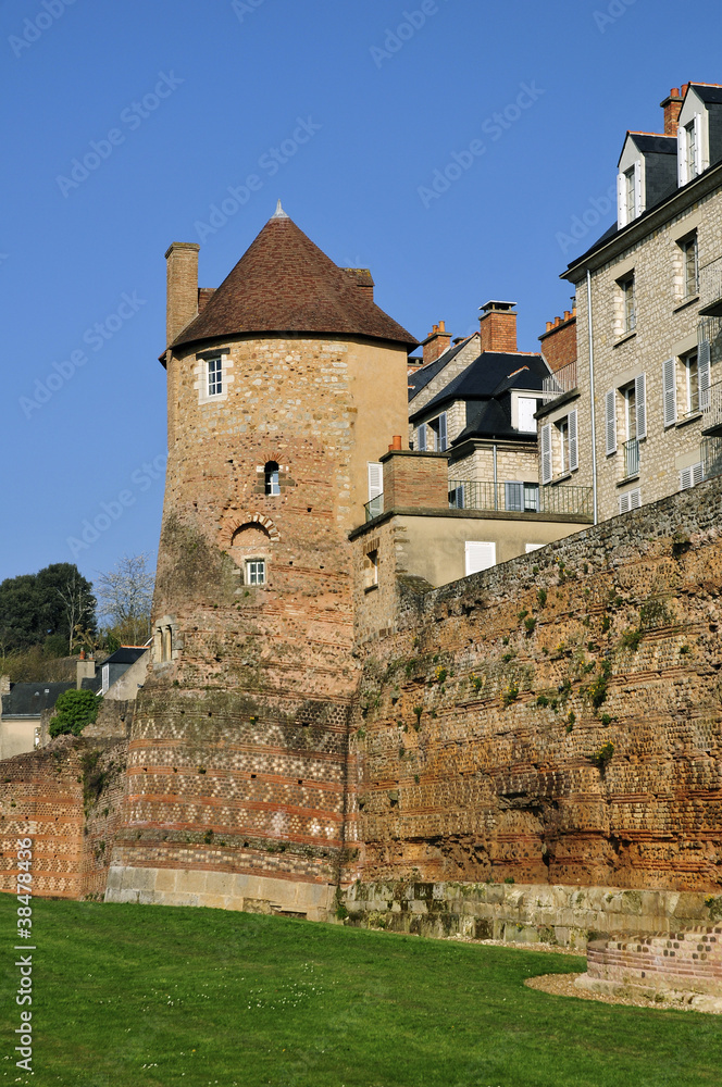 Old keep at Le Mans in France