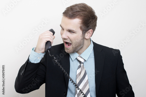 The manager on the phone