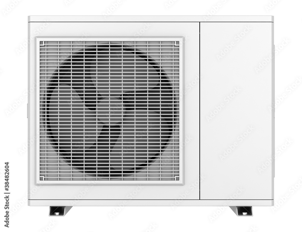 modern air conditioner isolated on white background modern air conditioner isolated on white background