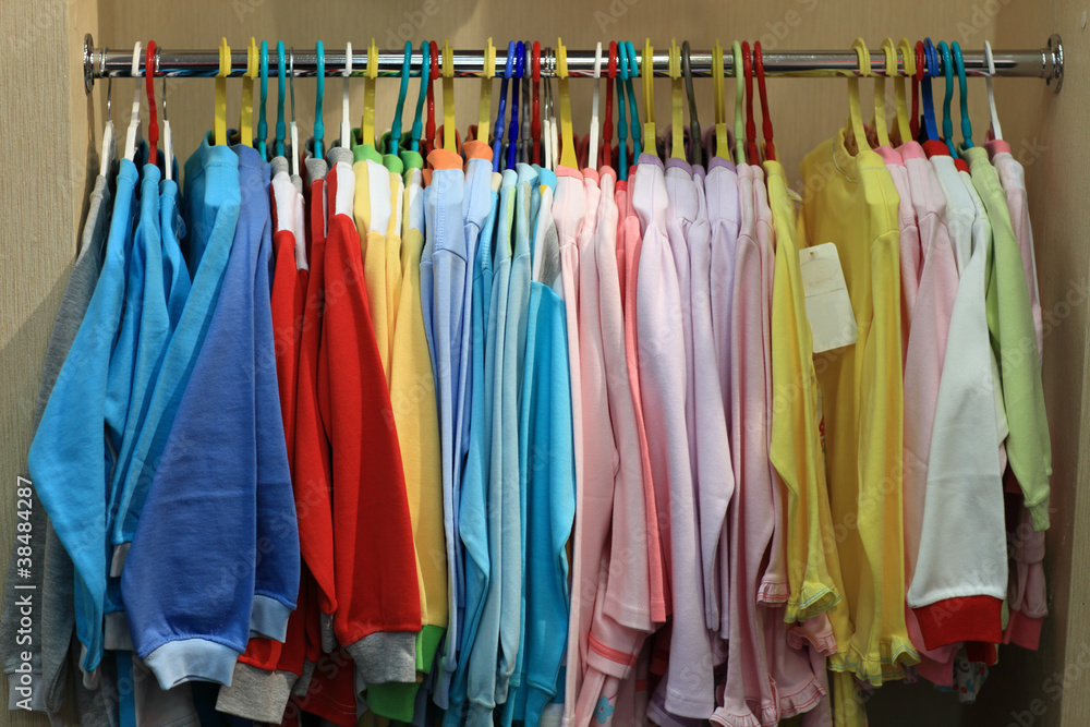 Clothes at store