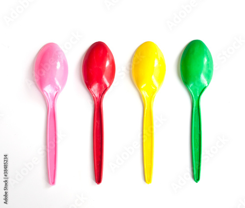 colorful baby spoons