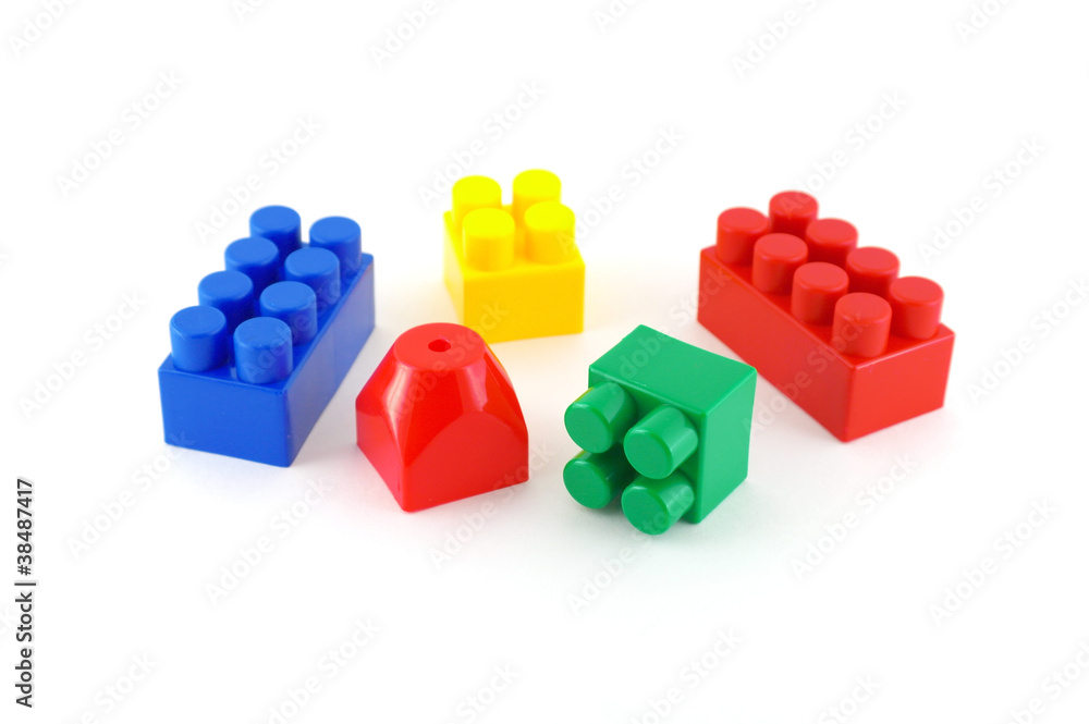 Color components of child's meccano Color components of child's meccano
