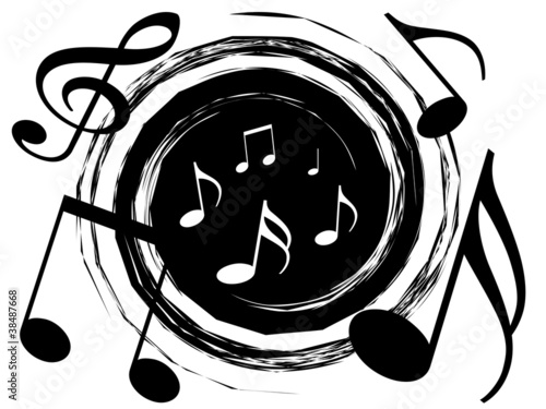 Canvas Print Music vortex
