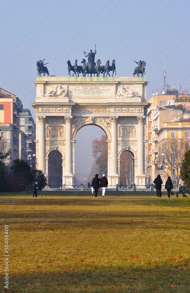 Obraz premium L'arco della pace - Milano -