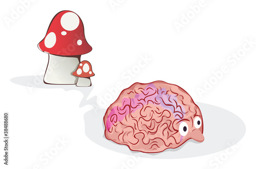 Mushroomed brain