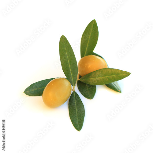 Wallpaper Mural Olive isolated on white background Torontodigital.ca