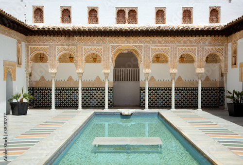 Obraz na plátně Pueblo Espanol - Alhambra