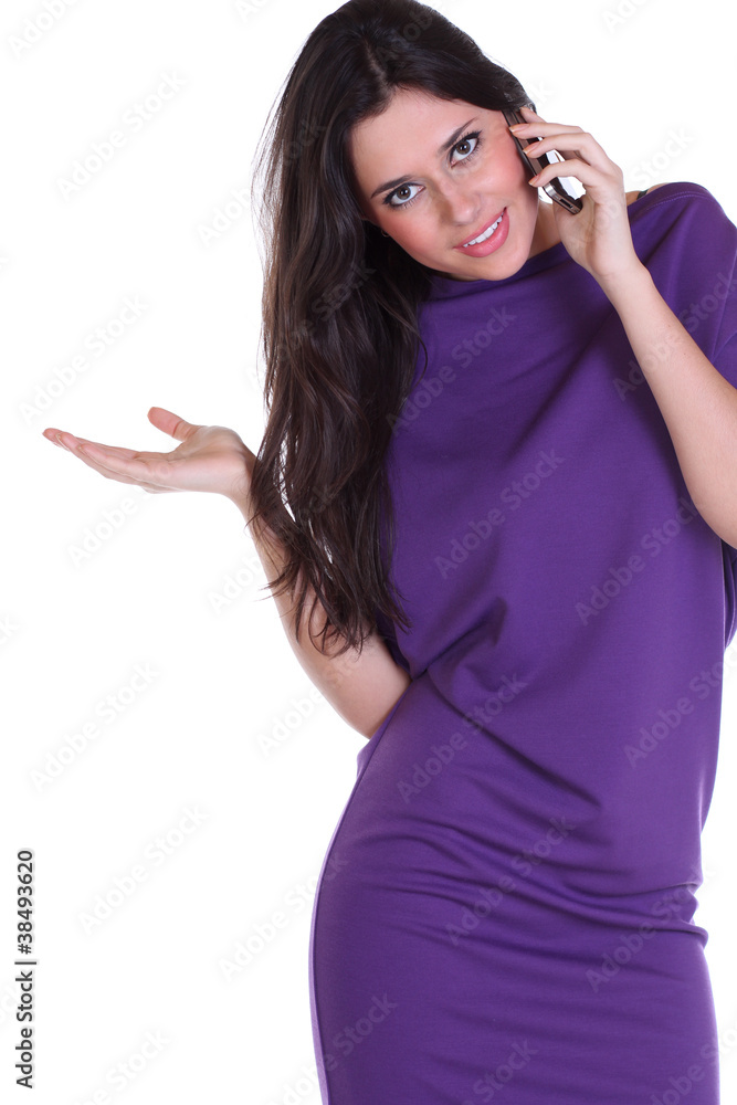 young beautiful woman calling by phone young beautiful woman calling by phone