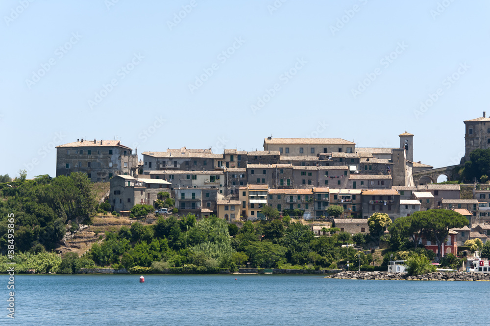 Fototapeta premium Capodimonte (Viterbo, Lazio, Italy), old town on the Bolsena Lak