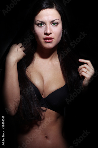 Photos Sexy young woman, body on young female in soft light