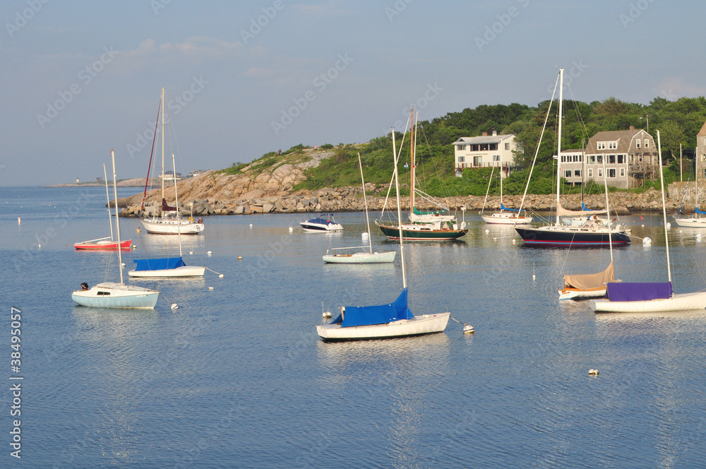 Scenic Rockport Harbor, Massachusetts
