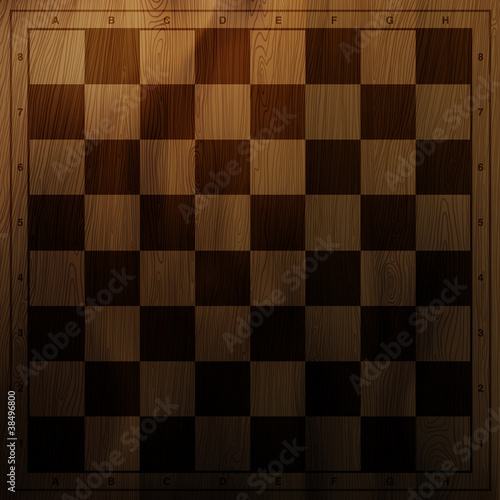 Vintage chess board background. Vector illustration, EPS10