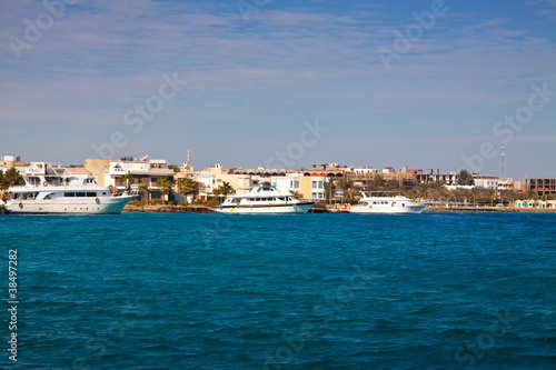 Hurghada from Red sea. Egypt