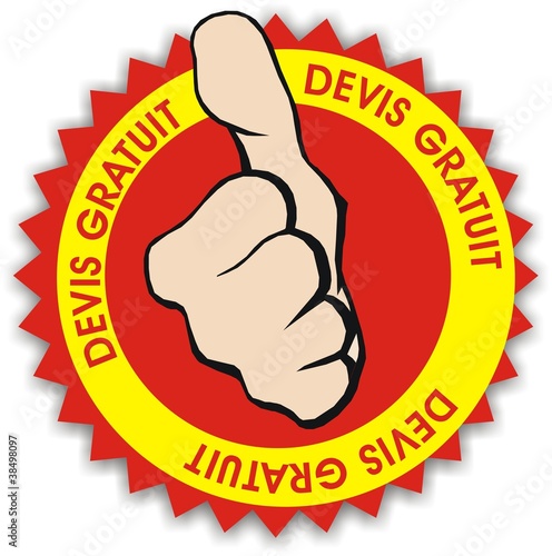 étiquette devis gratuit