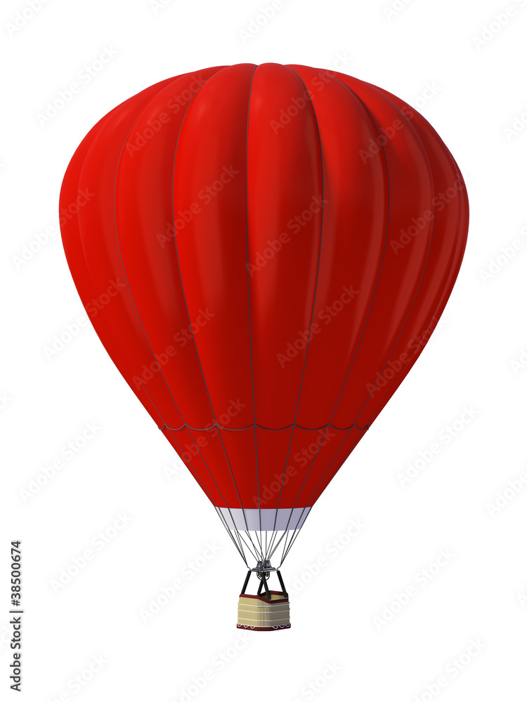 Naklejka premium Hot air ballon isolated on white background