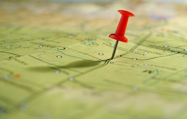 map and pushpin