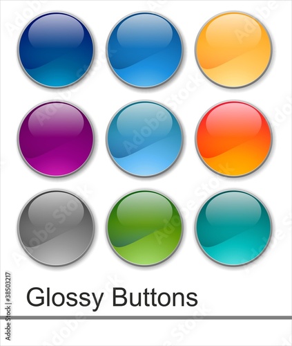 Glossy  web buttons