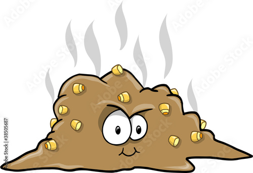 Turd Poop Vector Illustration