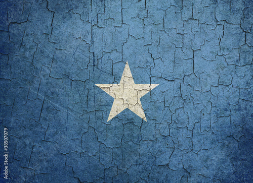 Grunge Somalia flag