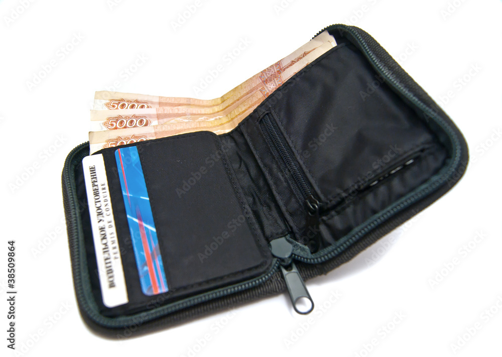 Wallet with money Wallet with money