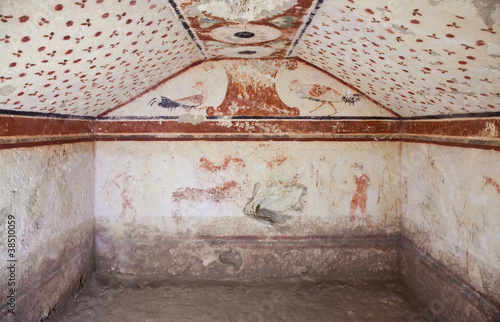 Etruscan tomb photo