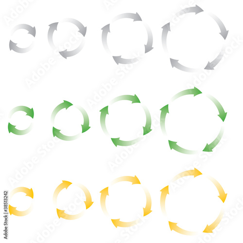 set of process icons vector illustration