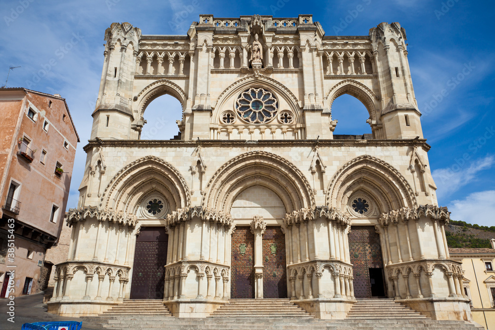 Cuenca's Cathedral facade, Spain