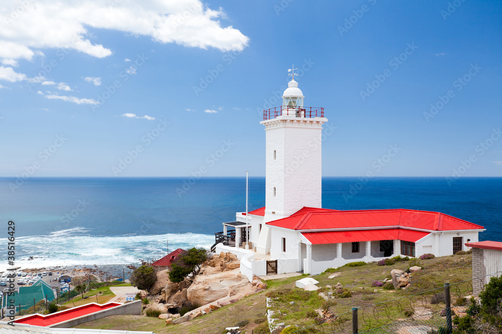 Naklejka premium lighthouse in Mossel bay, south africa