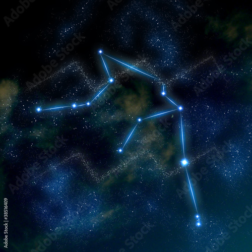 Aquarius constellation and symbol