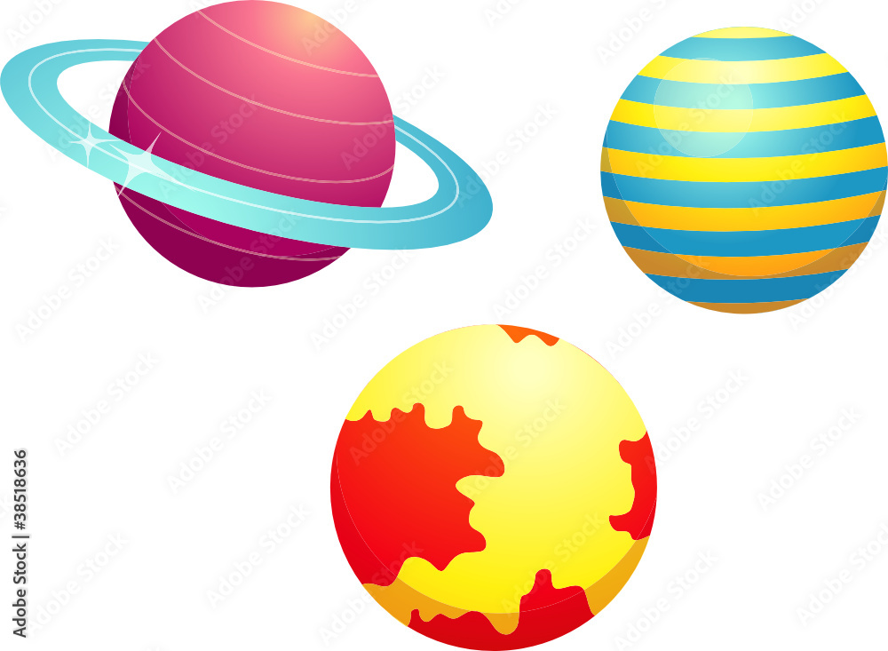 Obraz premium set of planets