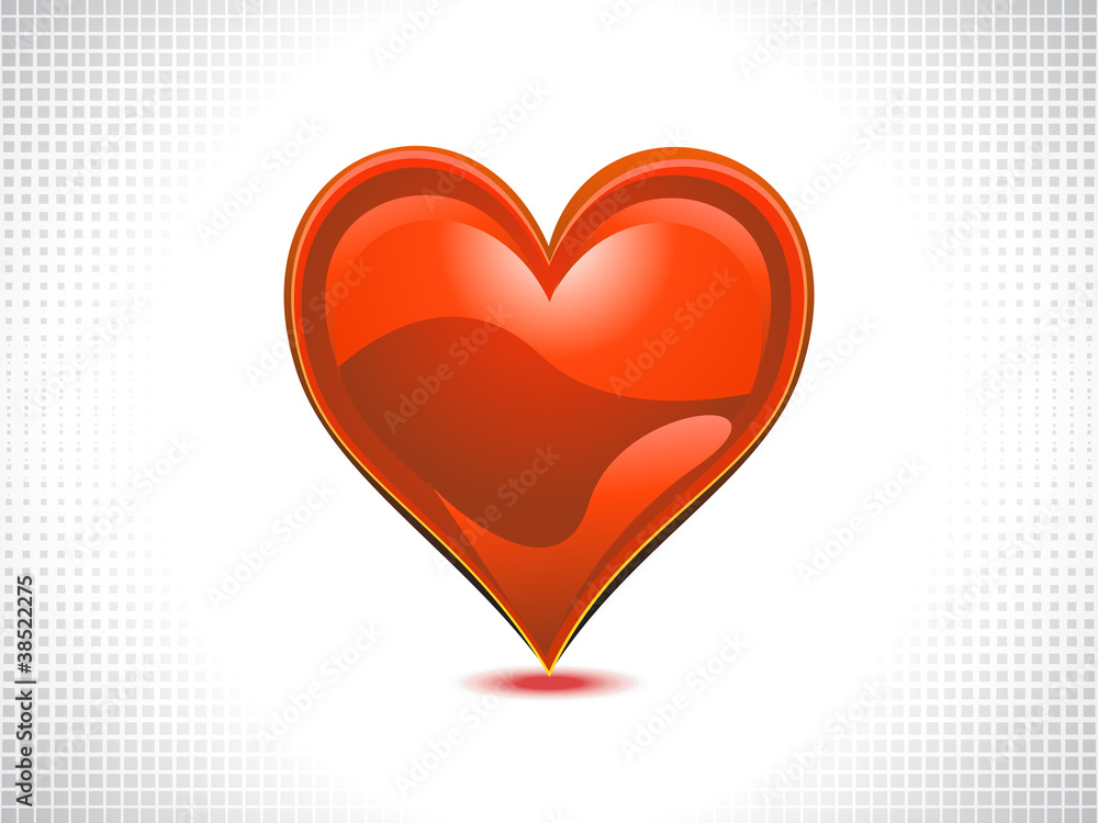 abstract shiny red heart abstract shiny red heart