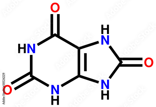 Uric acid structural formula