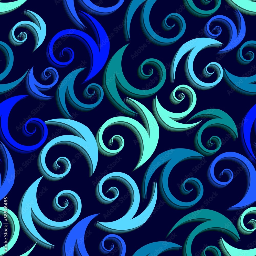 Seamless swirl pattern