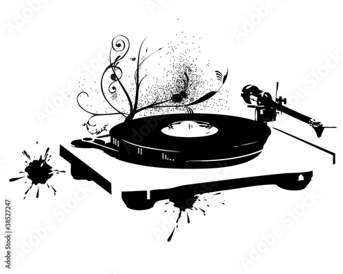 Dj mix. Vinyl record