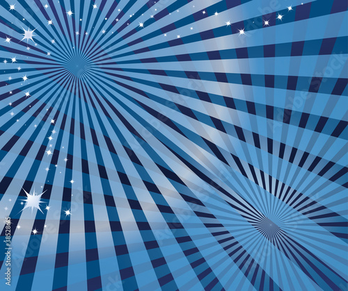 Abstract blue wave