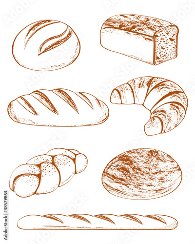 Vector Collection of breads