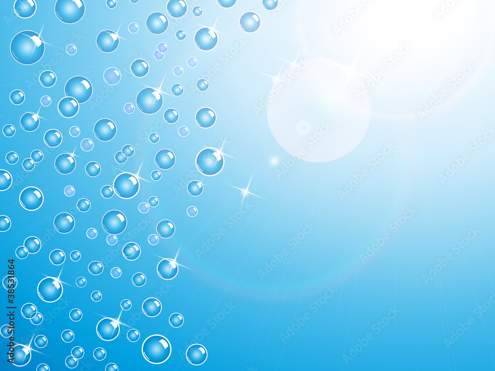 Shiny bubbles illustration background