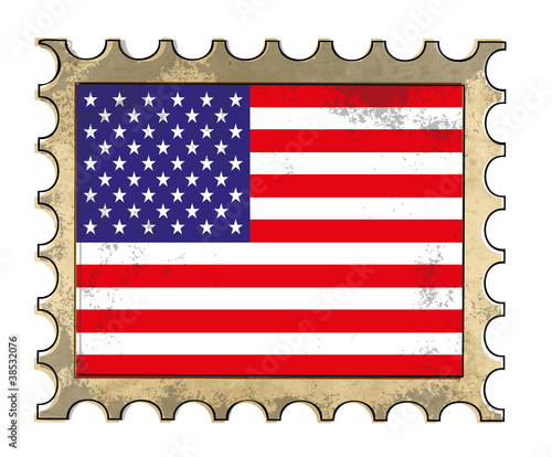 Grunge american postage
