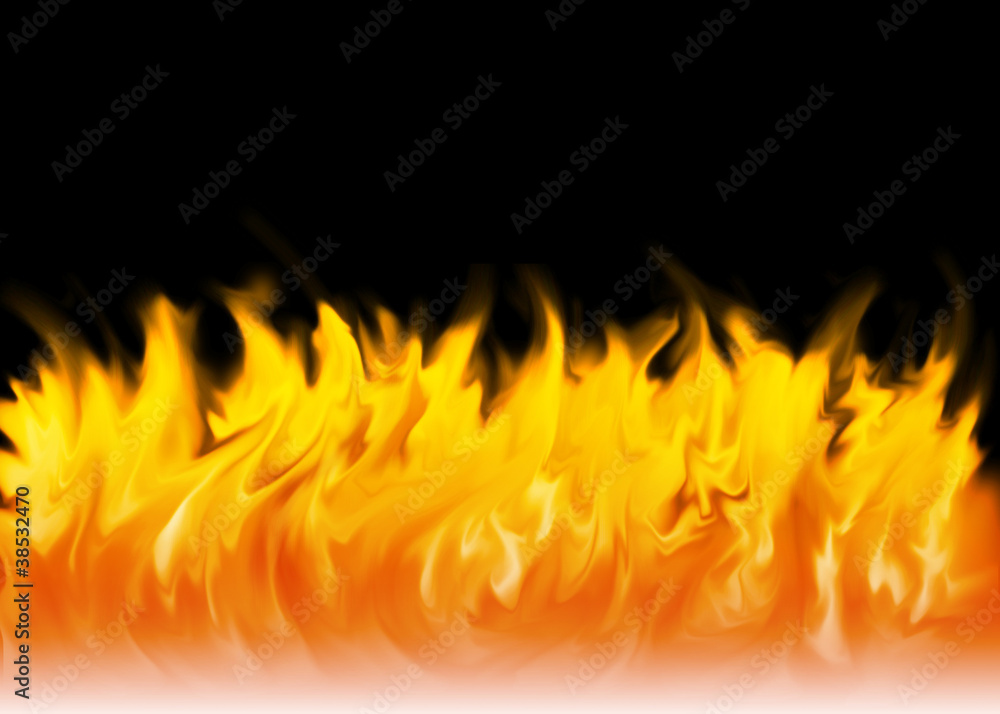 Fire with black background vector Fire with black background vector
