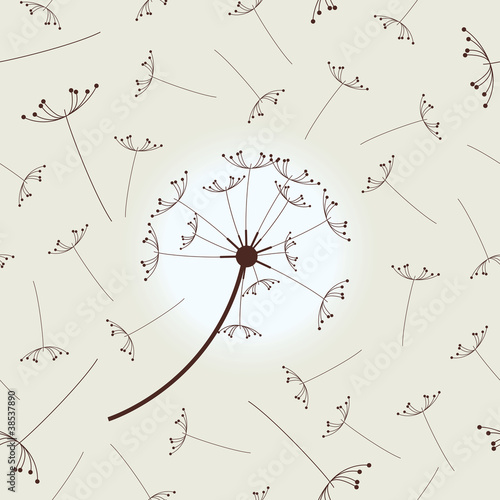 Pattern With Dandelions