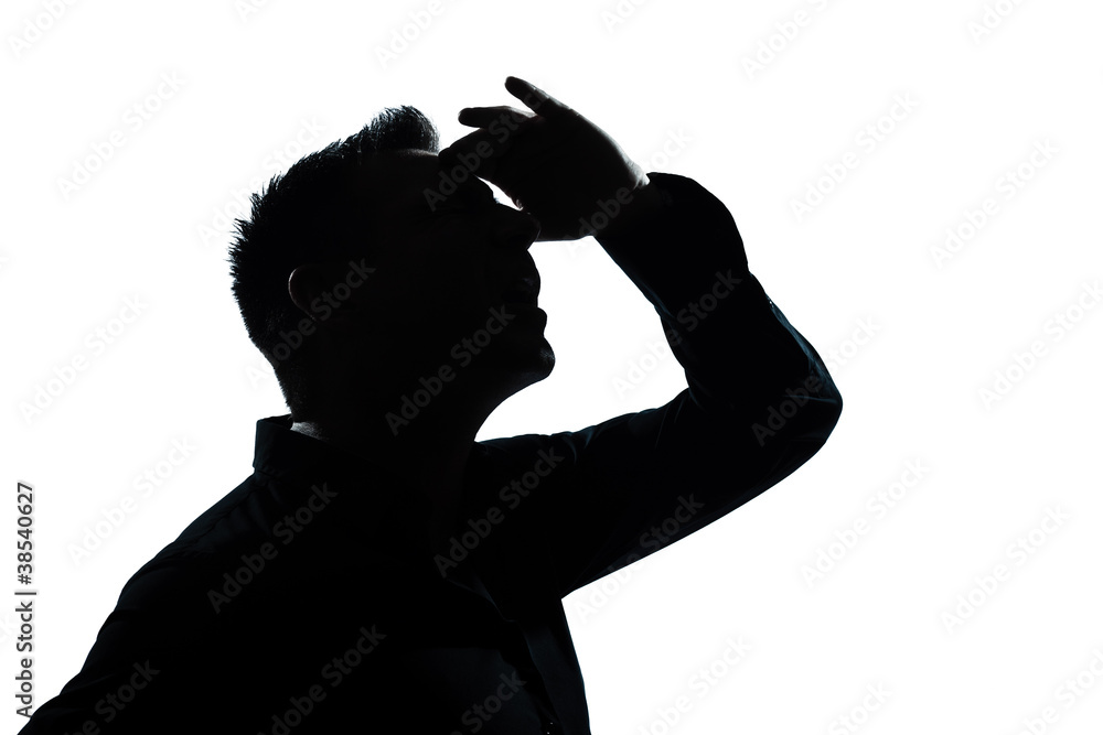 silhouette man portrait looking up forward gesture silhouette man portrait looking up forward gesture
