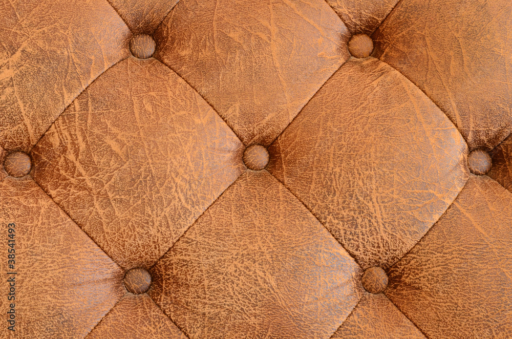 Texture of brown vintage sofa