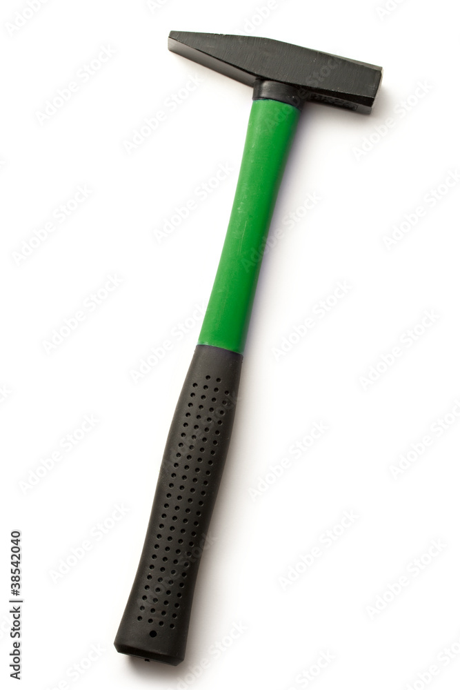 Hammer on the white background